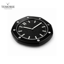 Relógio de Parede Octogonal Preto 64cm Silencioso Estilo Luxo Moderno