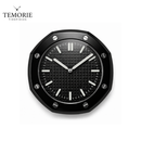 Relógio de Parede Octogonal Preto 64cm Silencioso Estilo Luxo Moderno