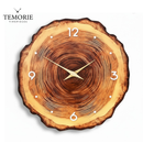 Relógio de Parede Madeira Natural – Silencioso e Decorativo