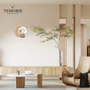 Relógio de Parede Lua em Madeira – Design Japonês Minimalista e Silencioso