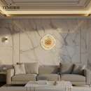 Relógio de Parede Madeira Natural – Silencioso e Decorativo