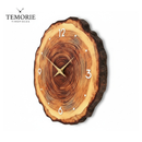 Relógio de Parede Madeira Natural – Silencioso e Decorativo