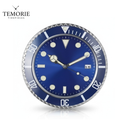Relógio de Parede Diver Azul 35cm Silencioso Estilo Luxo