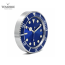 Relógio de Parede Diver Azul 35cm Silencioso Estilo Luxo