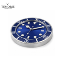 Relógio de Parede Diver Azul 35cm Silencioso Estilo Luxo