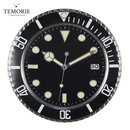 Relógio de Parede Diver Preto 35cm Silencioso Estilo Luxo