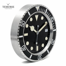 Relógio de Parede Diver Preto 35cm Silencioso Estilo Luxo